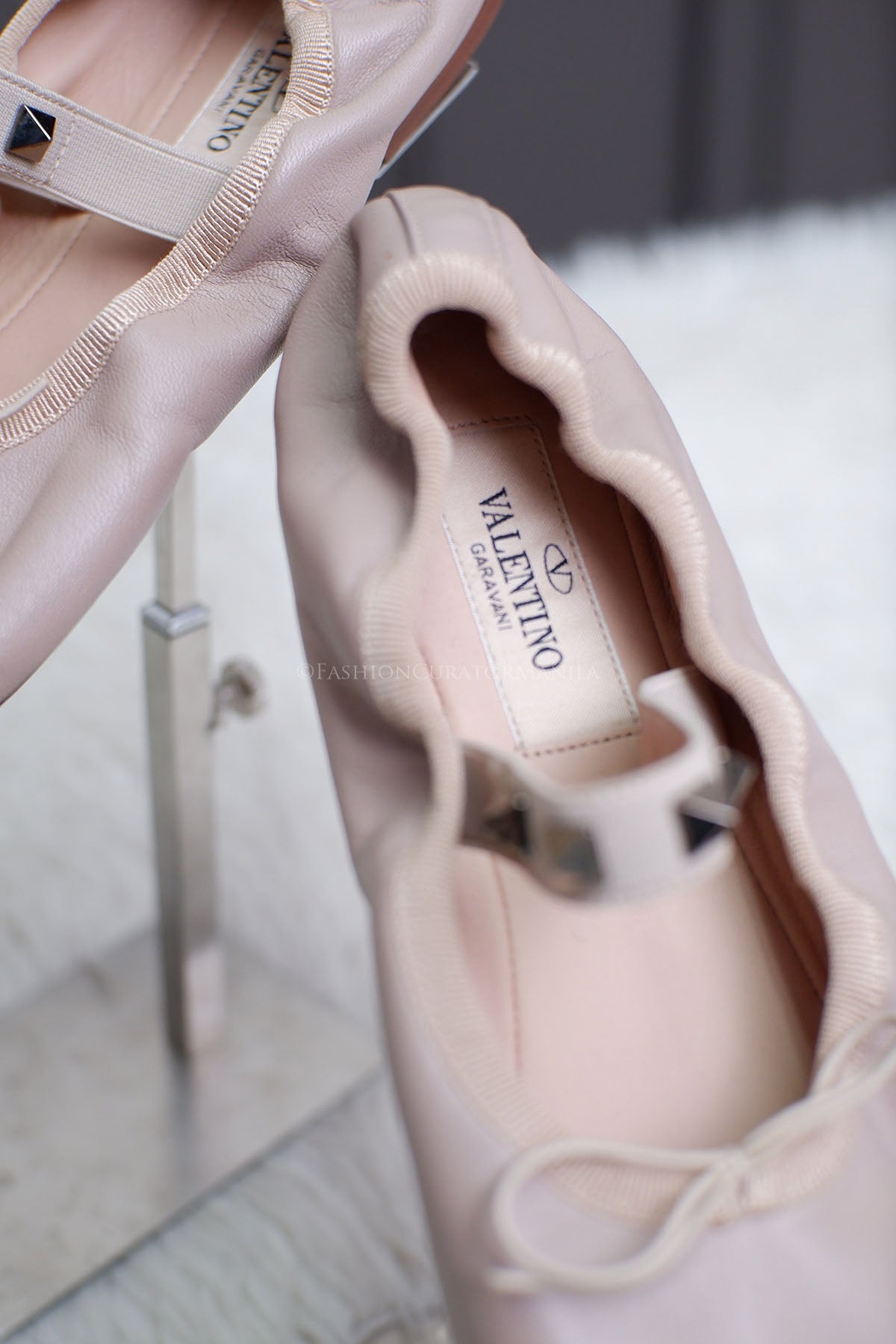 UNUSED VALENTINO BALLERINA LEATHER NUDE