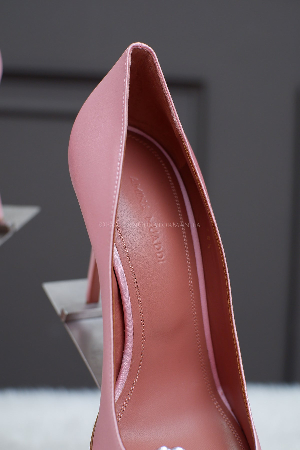 BRAND NEW AMINA MUADDI ROSIE PUMP PINK