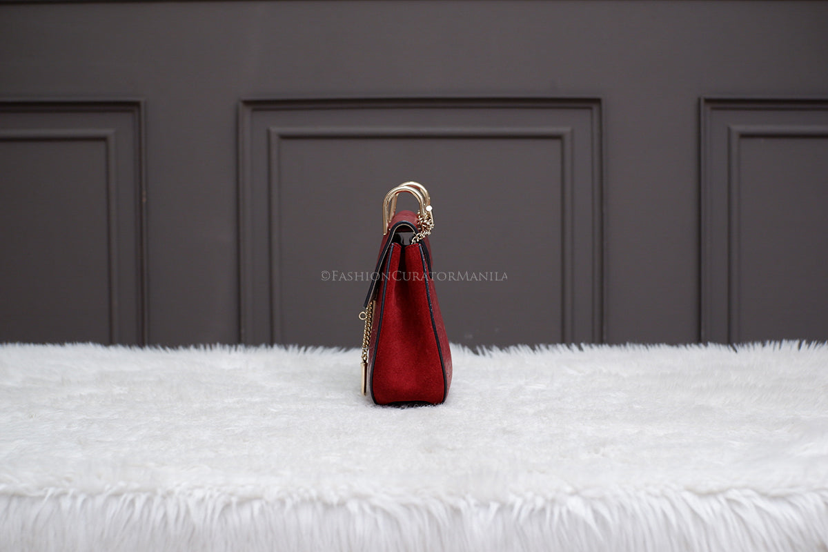 PRE-OWNED CHLOE DREW BURGUNDY