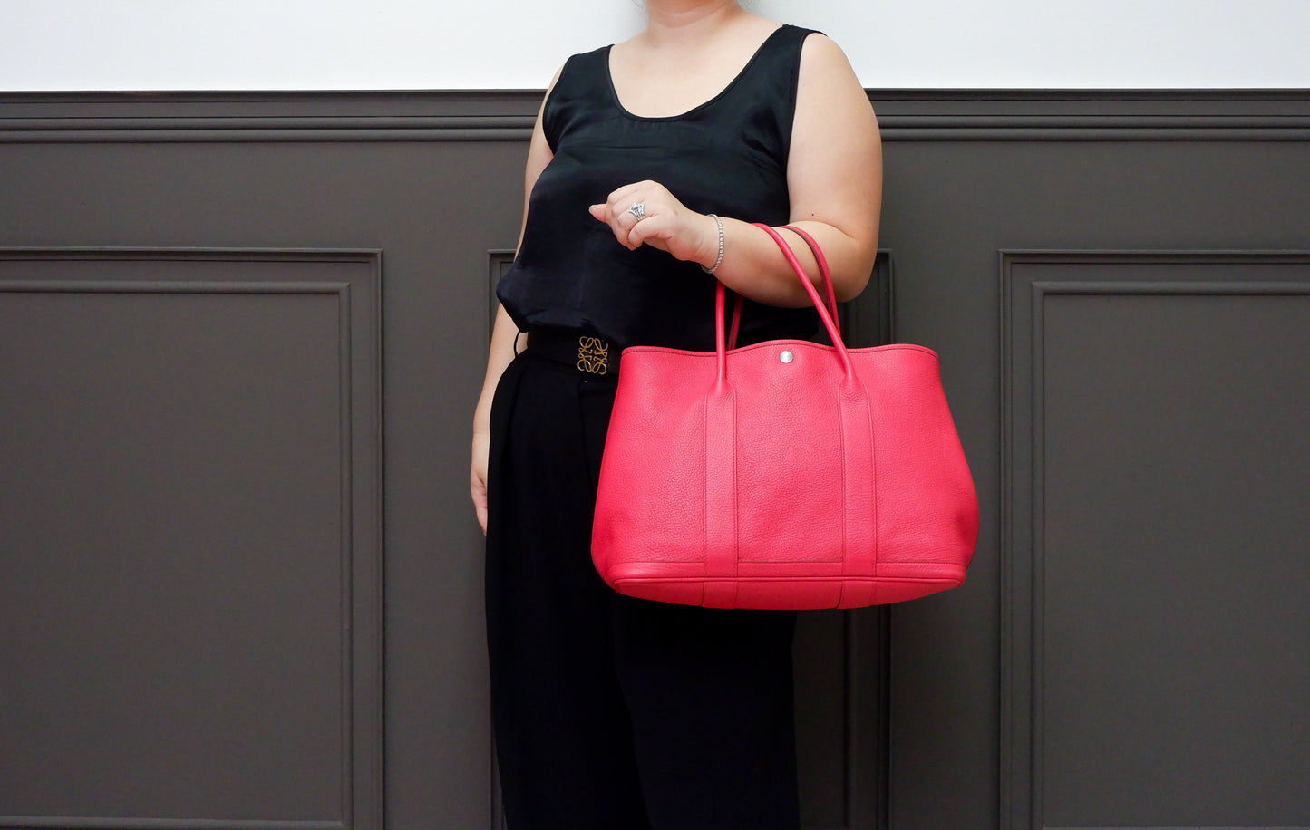 (PRE-OWNED) HERMES GPT36 ROSE