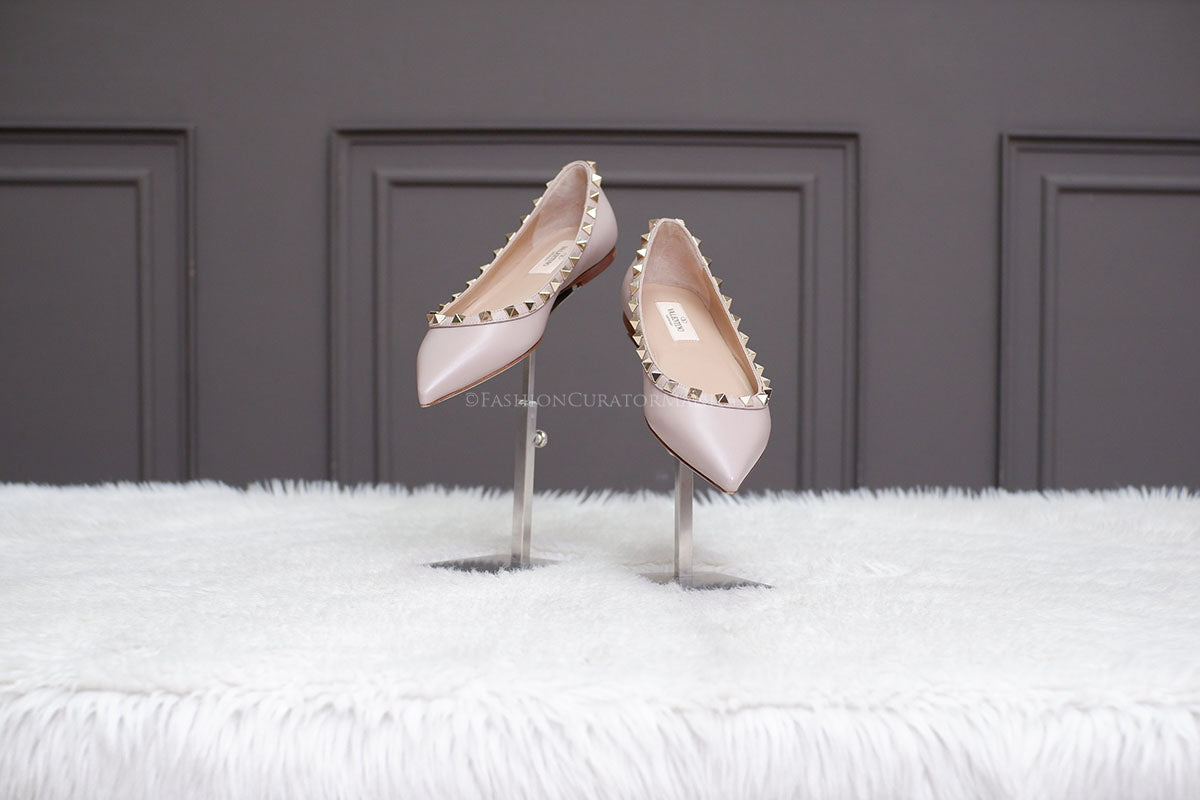 29 PRE-OWNED VALENTINO BALLERINA NUDE PINK