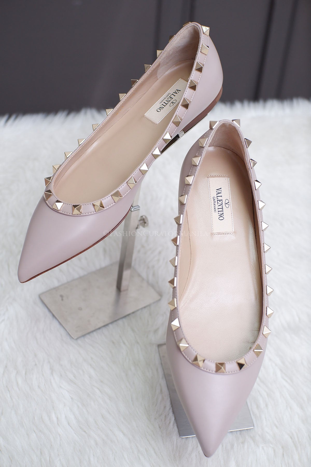 29 PRE-OWNED VALENTINO BALLERINA NUDE PINK