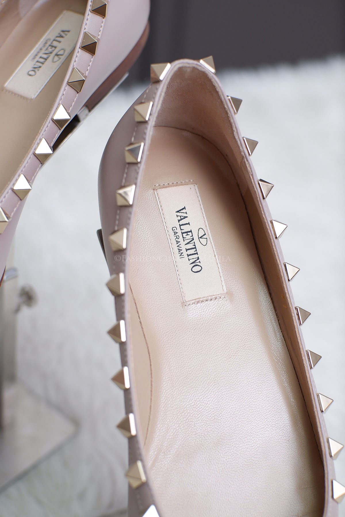 29 PRE-OWNED VALENTINO BALLERINA NUDE PINK