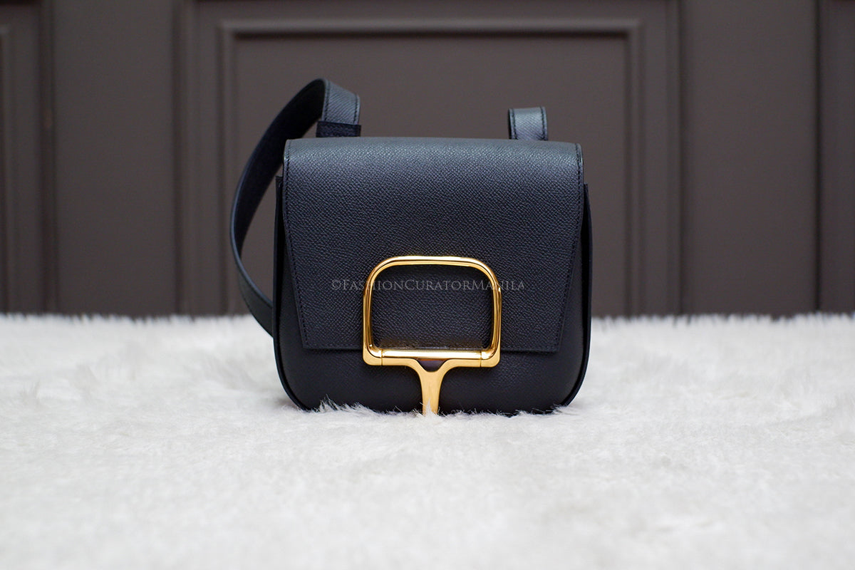 BRAND NEW HERMES DELLA CAVALLERIA MINI BLACK STAMP U