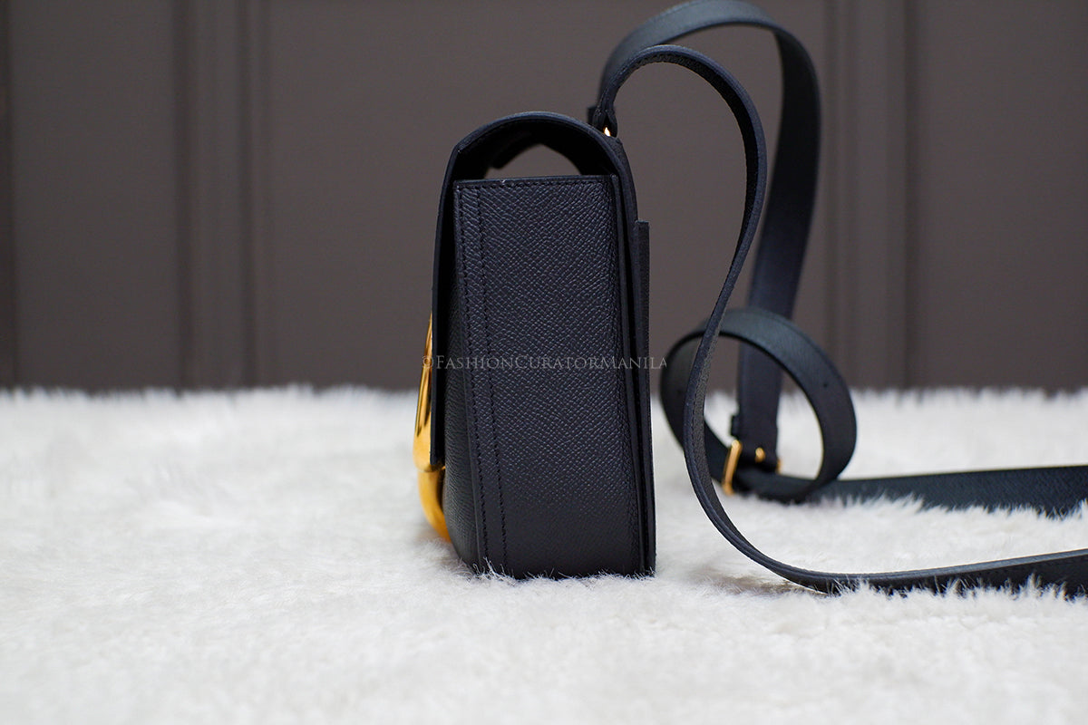 BRAND NEW HERMES DELLA CAVALLERIA MINI BLACK STAMP U