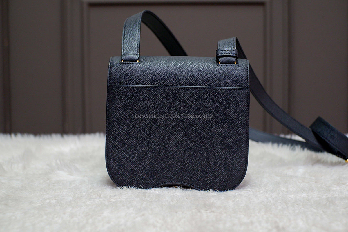 BRAND NEW HERMES DELLA CAVALLERIA MINI BLACK STAMP U