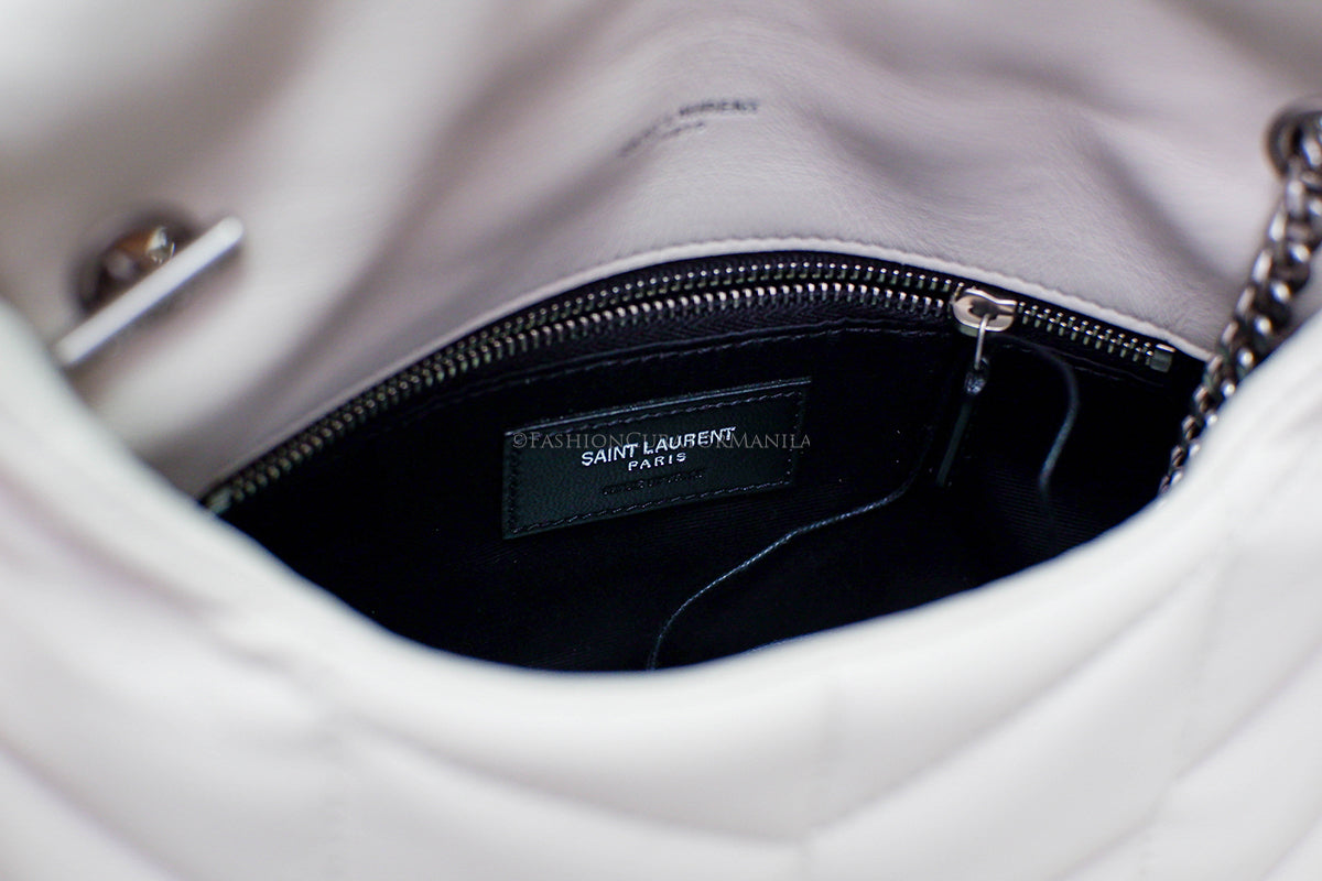 BRAND NEW YSL MINI LOU PUFFER OFF WHITE
