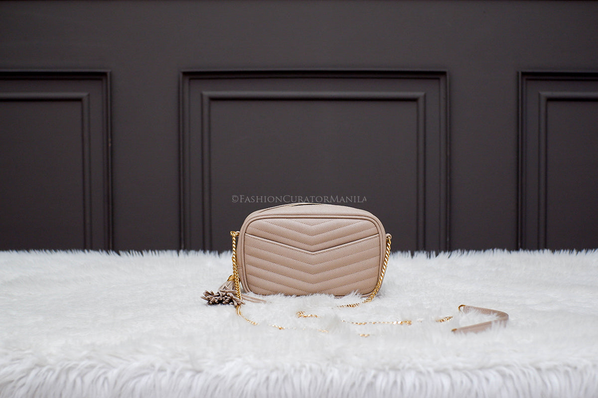 BRAND NEW YSL MINILOU BEIGE TASSEL BAG