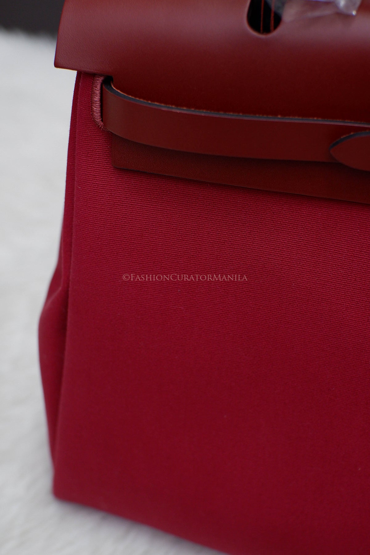BRAND NEW HERMES HERBAG 31 STAMP U ROUGE PIMENT
