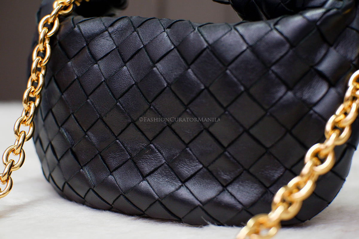 LIKE NEW BOTTEGA VENETA MINI JODIE BLACK