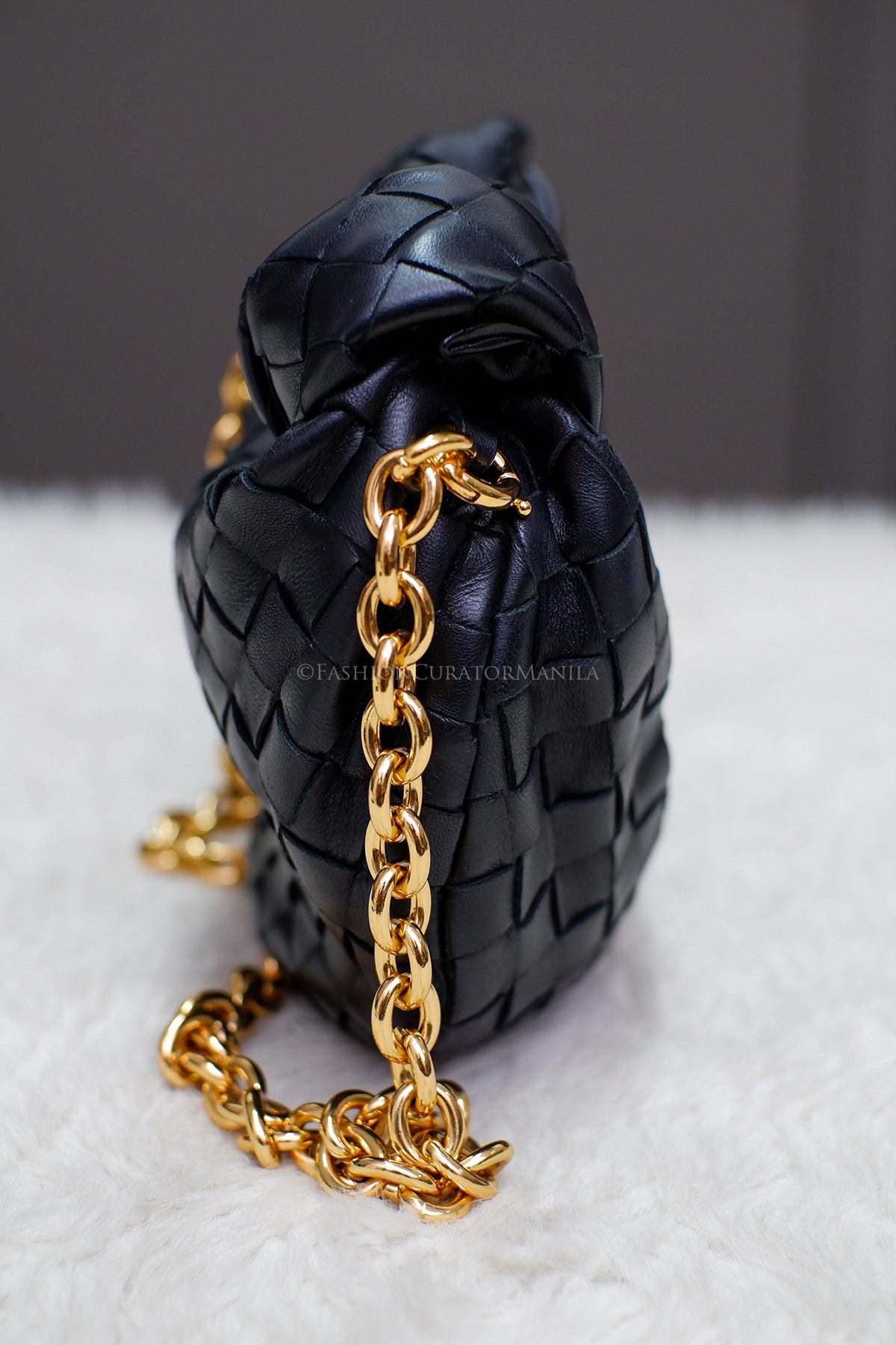 LIKE NEW BOTTEGA VENETA MINI JODIE BLACK