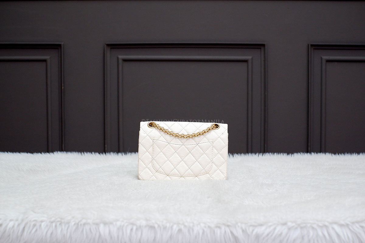 LIKE NEW CHANEL MINI REC FLAP WHITE SERIES 30