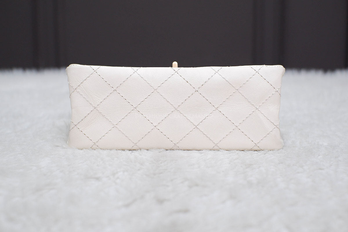 LIKE NEW CHANEL MINI REC FLAP WHITE SERIES 30