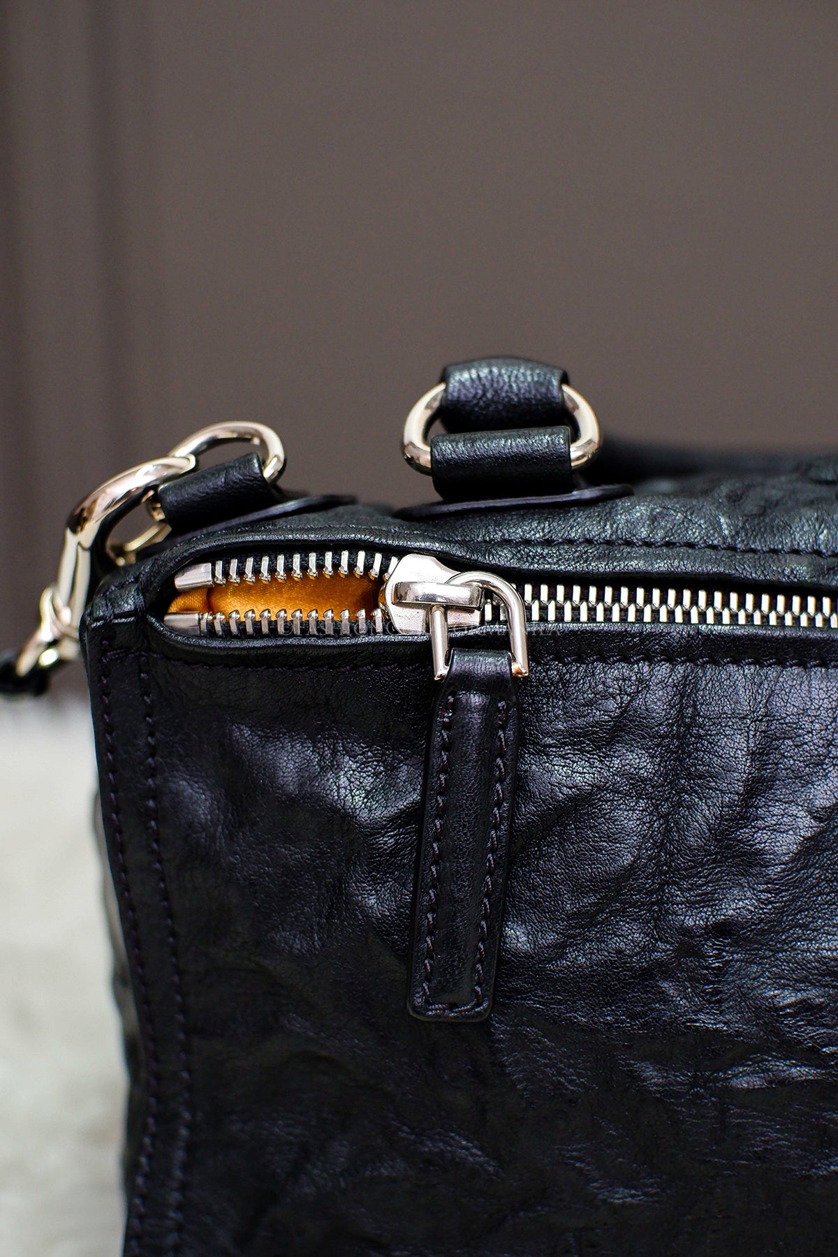 LIKE NEW GIVENCHY MEDIUM PANDORA BLACK TOP HANDLE SLING