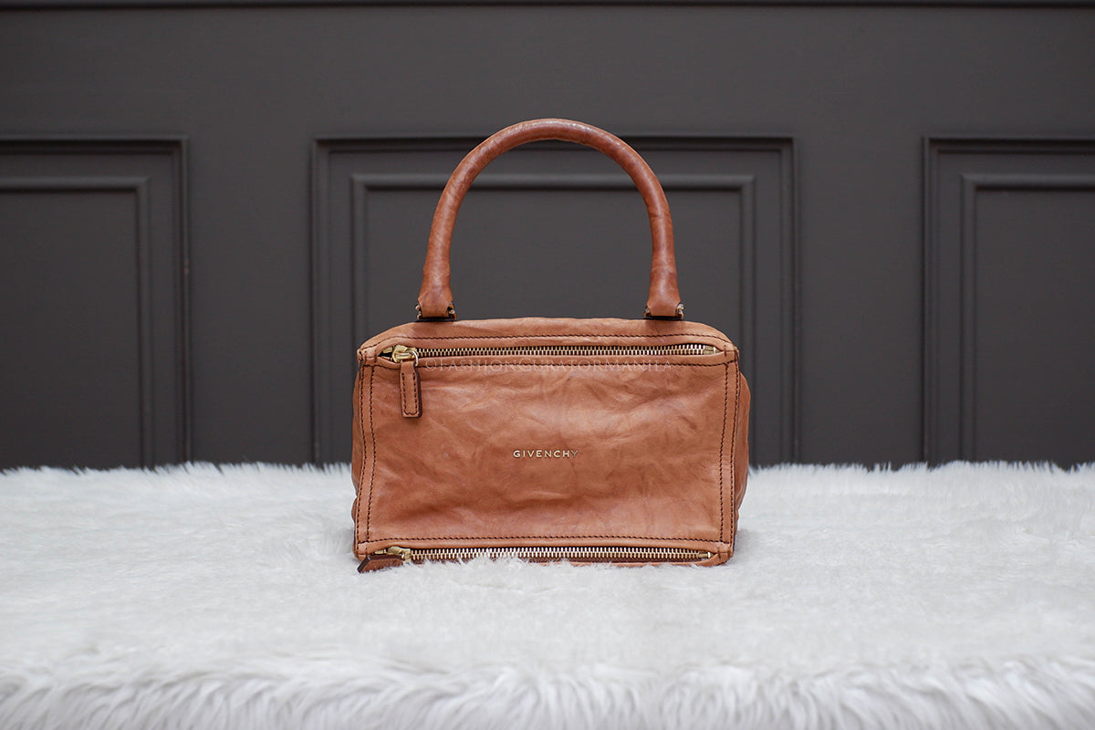 LIKE NEW GIVENCHY SMALL PANDORA TOP HANDLE SLING BEIGE