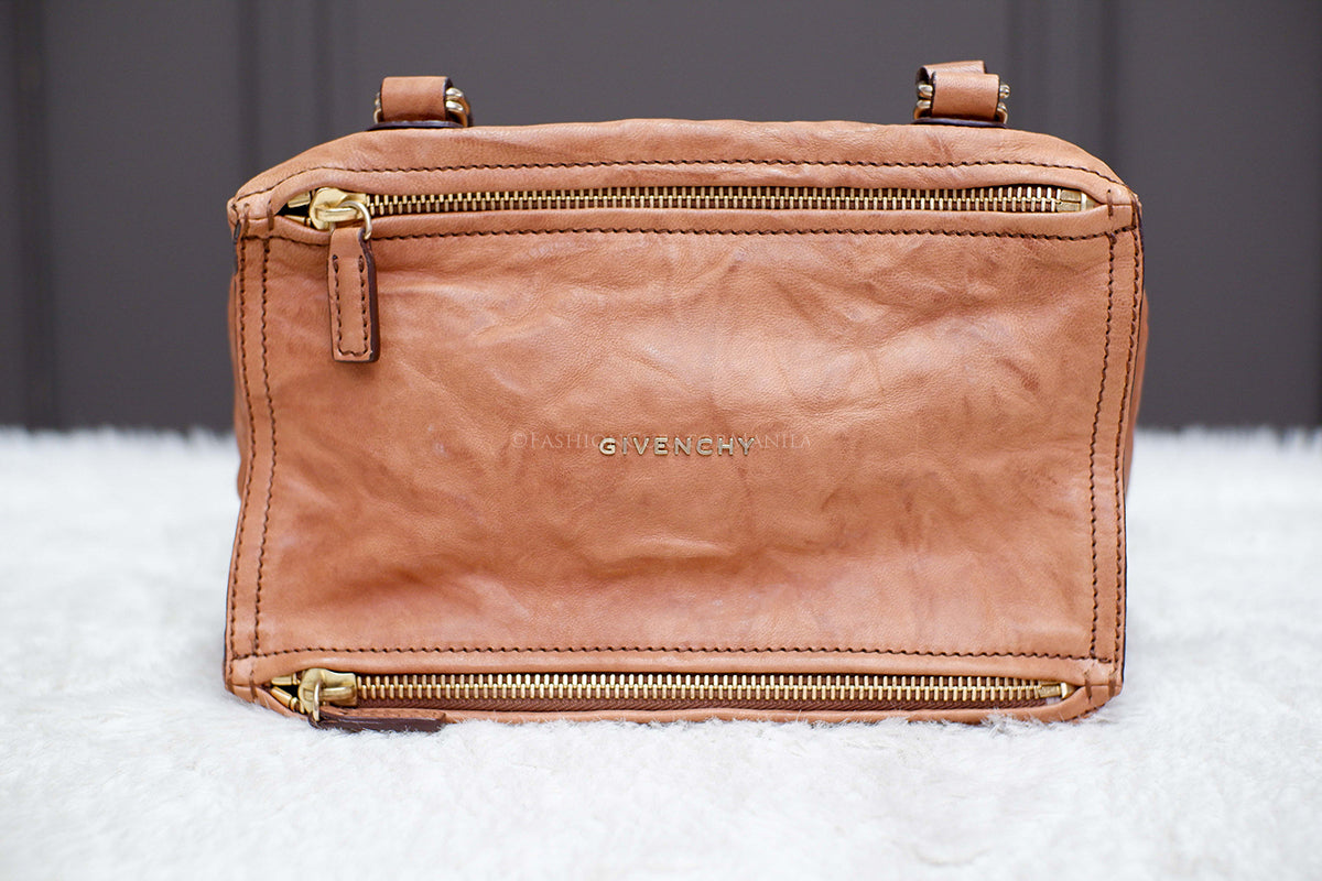 LIKE NEW GIVENCHY SMALL PANDORA TOP HANDLE SLING BEIGE
