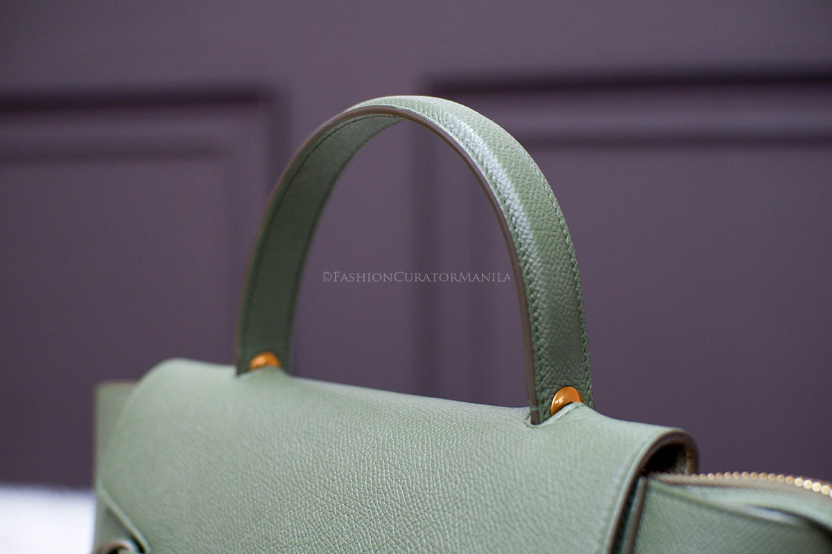 PRE-OWNED CELINE MICRO BELT BAG ARMY GREEN