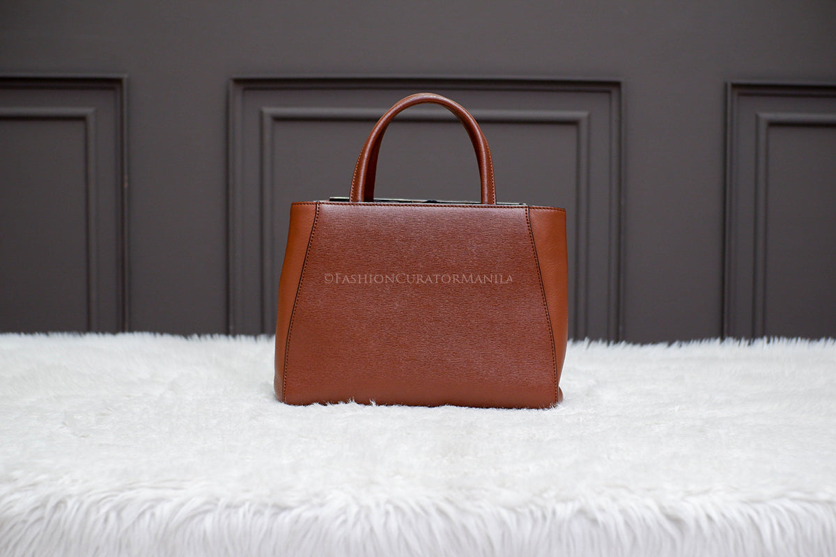 PRE-OWNED FENDI PETITE 2JOURS BROWN