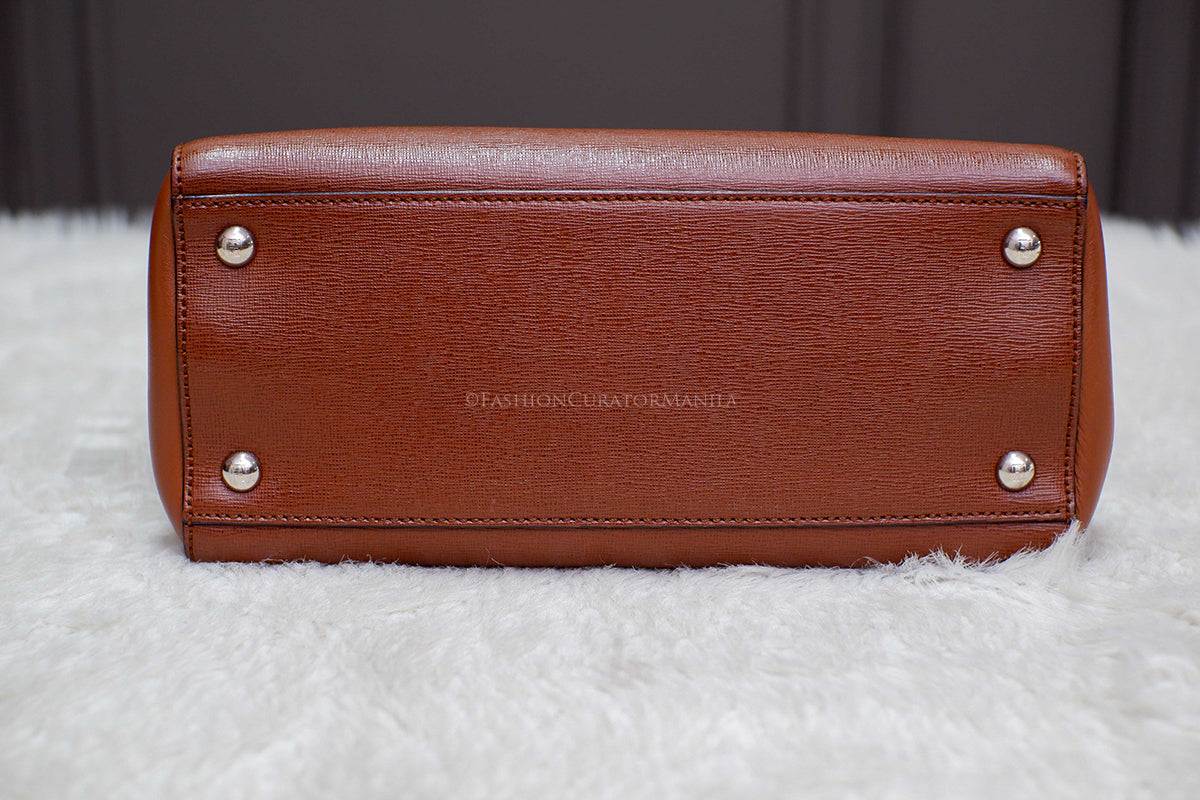 PRE-OWNED FENDI PETITE 2JOURS BROWN