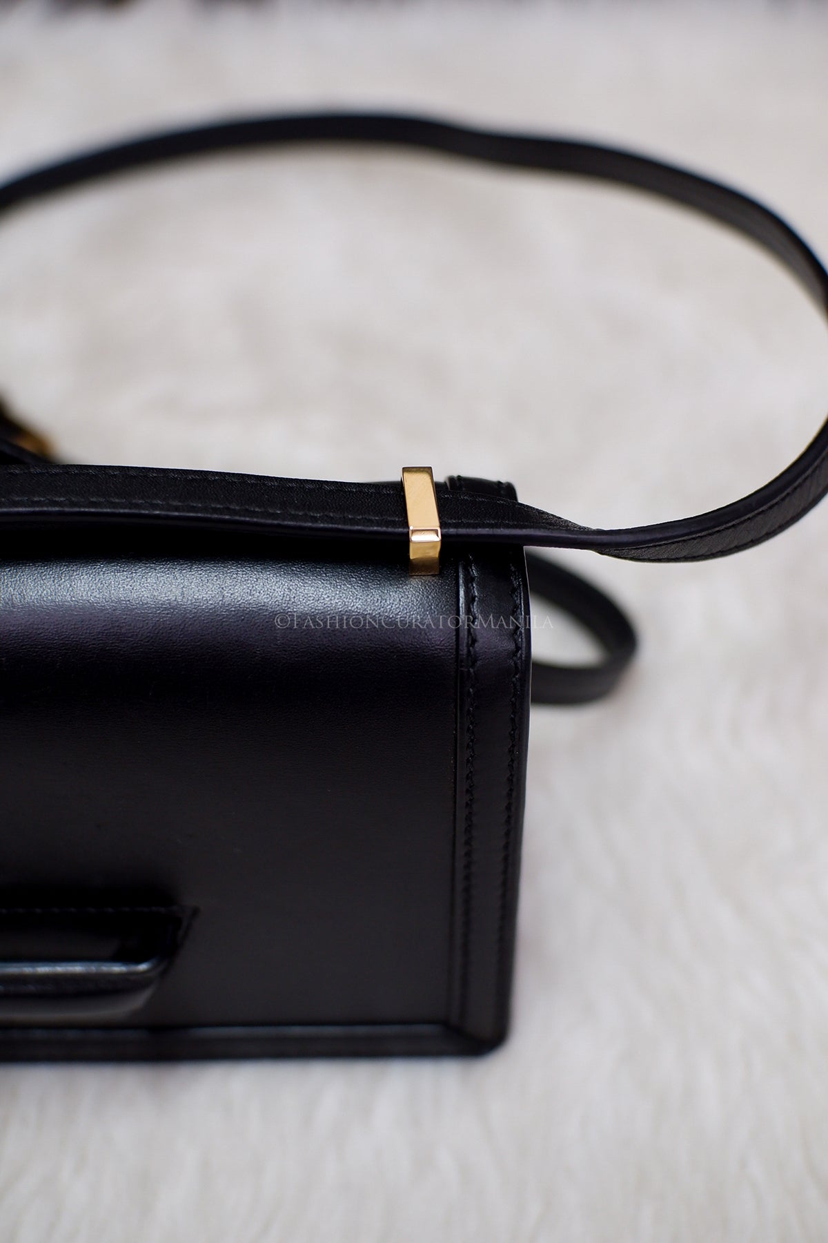 PRE-OWNED LOEWE SMALL BARCELONA SLING BLACK