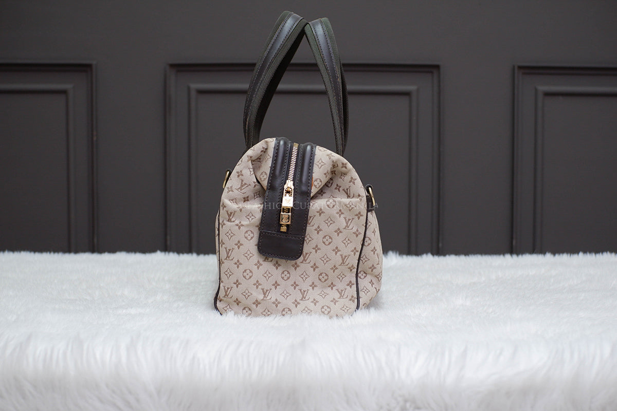 PRE-OWNED LOUIS VUITTON JOSEPHINE MONOGRAM CANVAS GREY NAVY