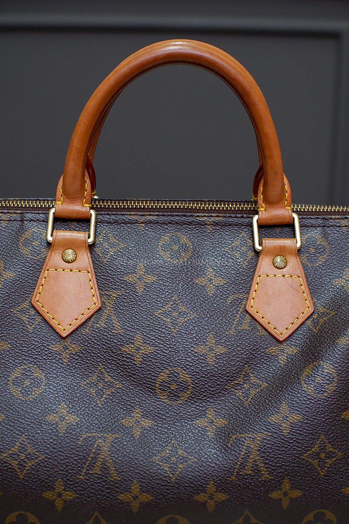 PRE-OWNED LOUIS VUITTON SPEEDY 30 REVERSE MONOGRAM TOPHANDLE