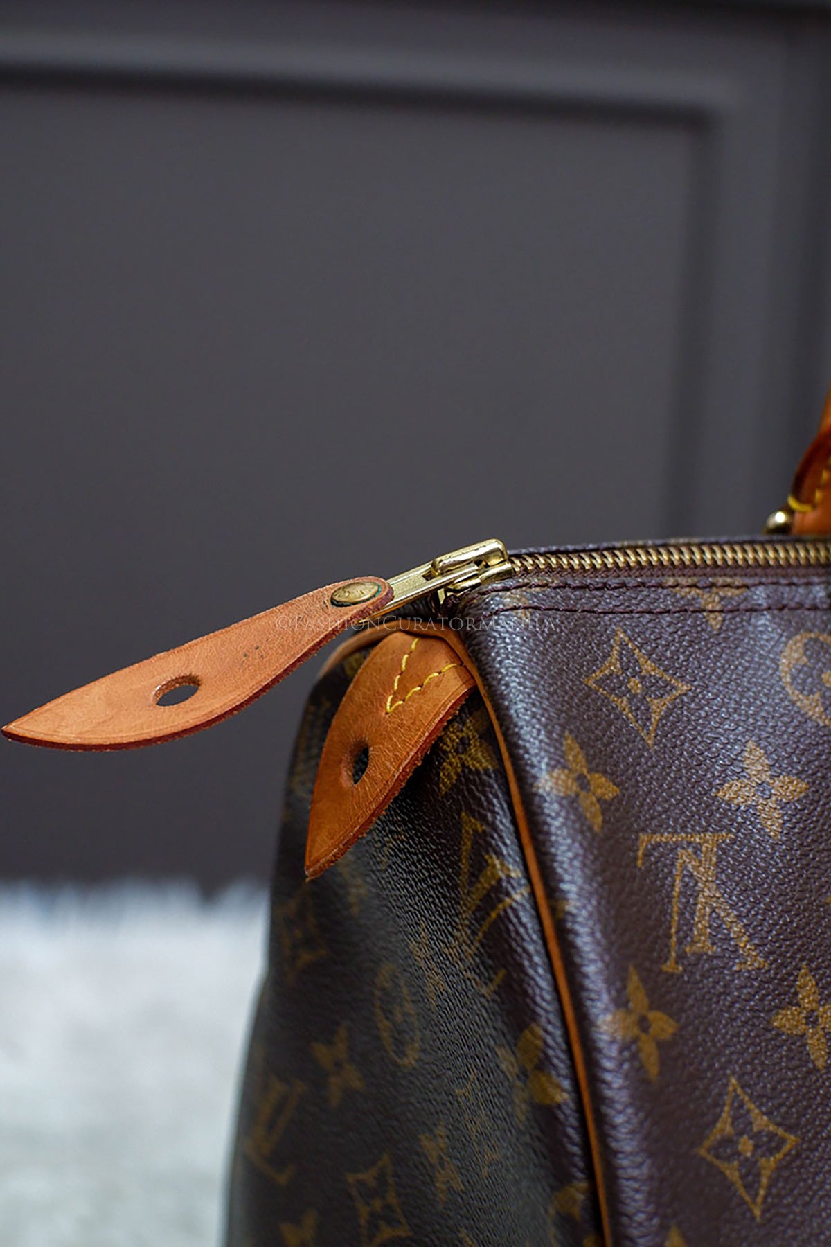 PRE-OWNED LOUIS VUITTON SPEEDY 30 REVERSE MONOGRAM TOPHANDLE