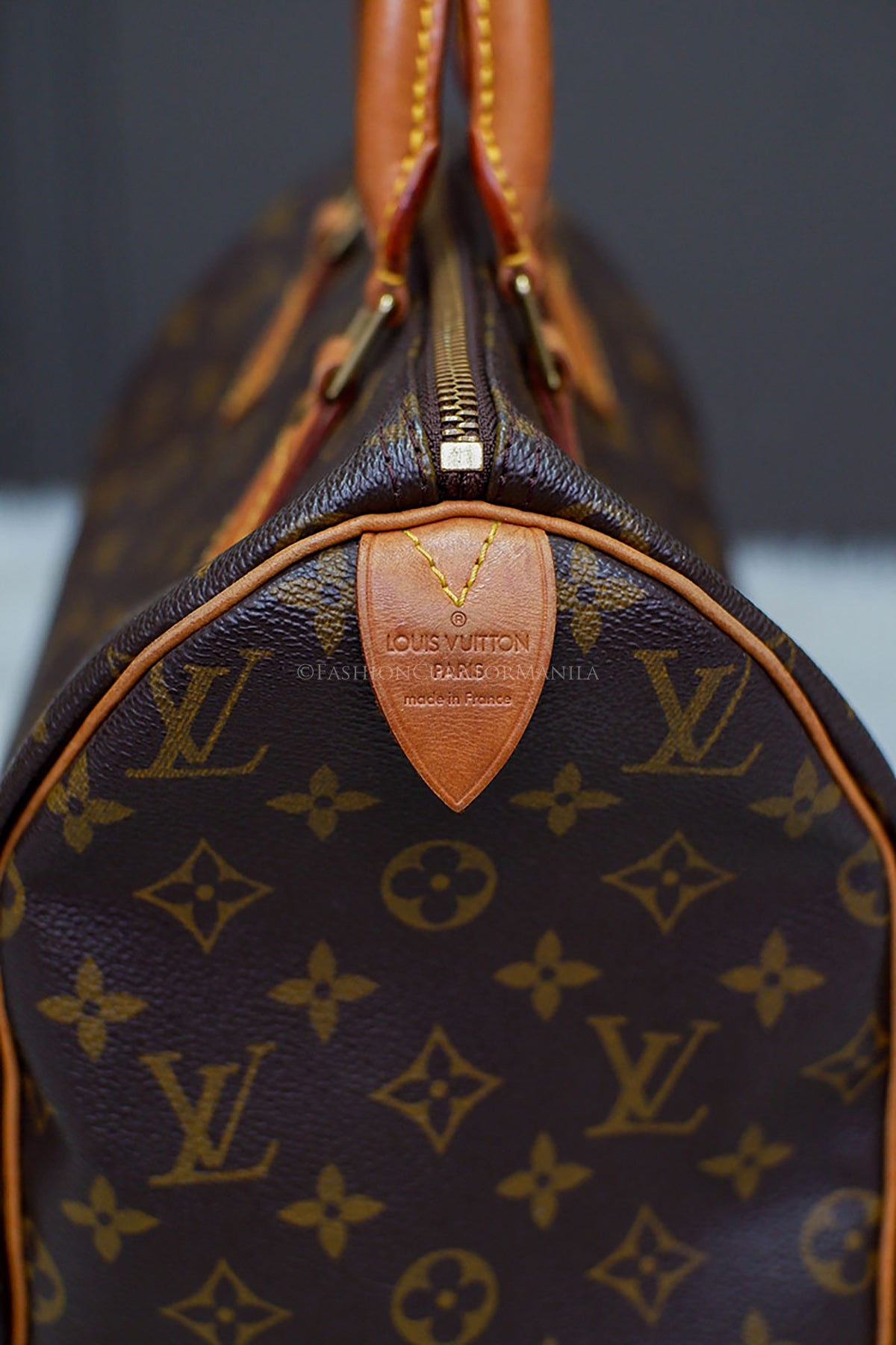 PRE-OWNED LOUIS VUITTON SPEEDY 30 REVERSE MONOGRAM TOPHANDLE
