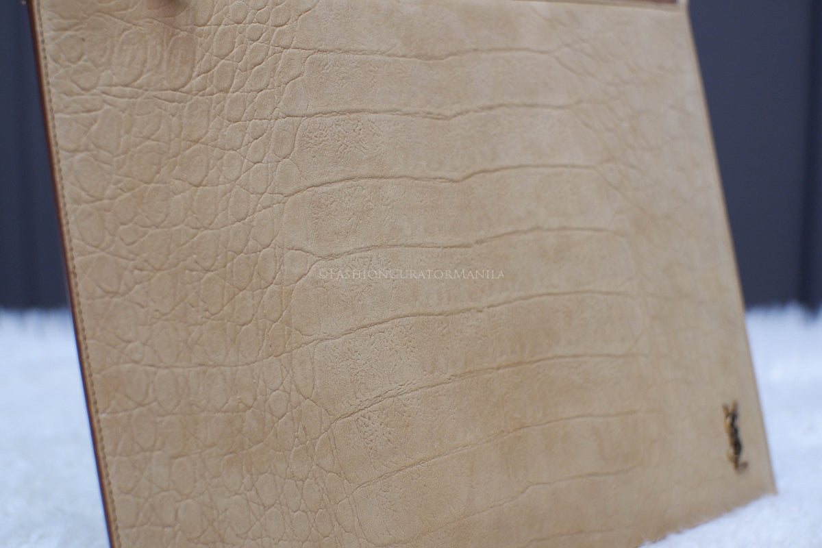 UNUSED YSL CLUTCH BEIGE