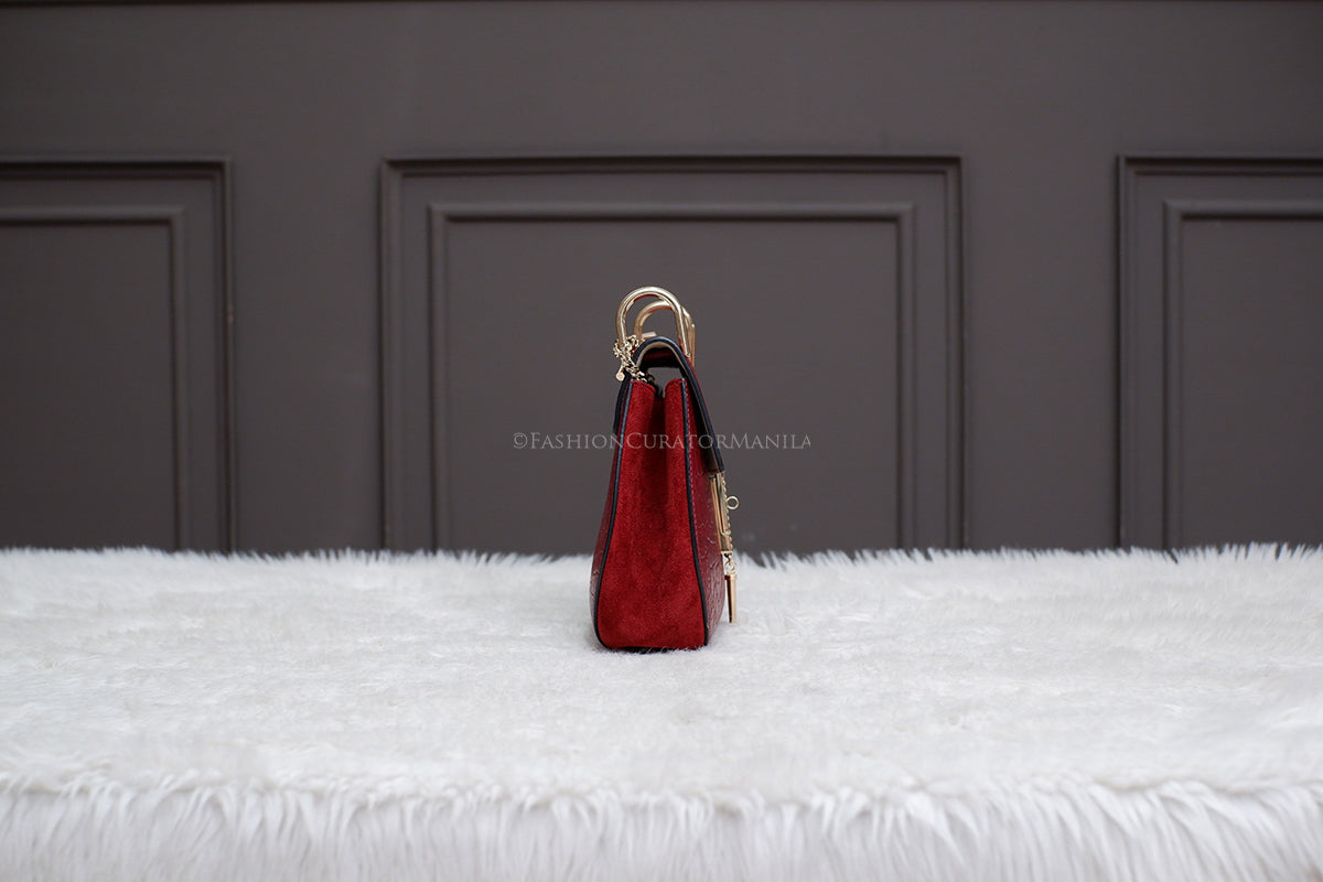 PRE-OWNED CHLOE DREW BURGUNDY