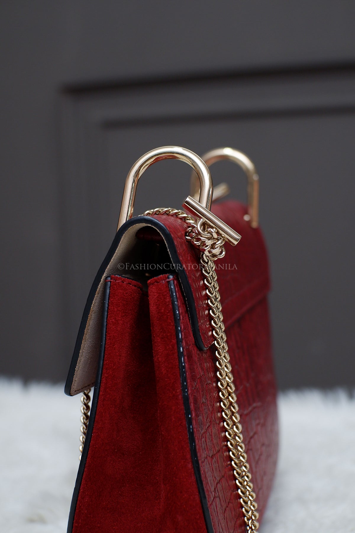 PRE-OWNED CHLOE DREW BURGUNDY
