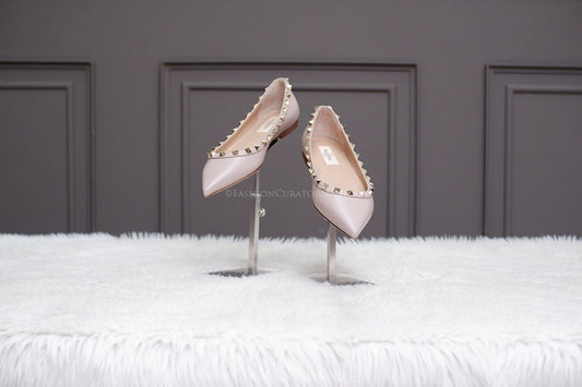 29 PRE-OWNED VALENTINO BALLERINA NUDE PINK