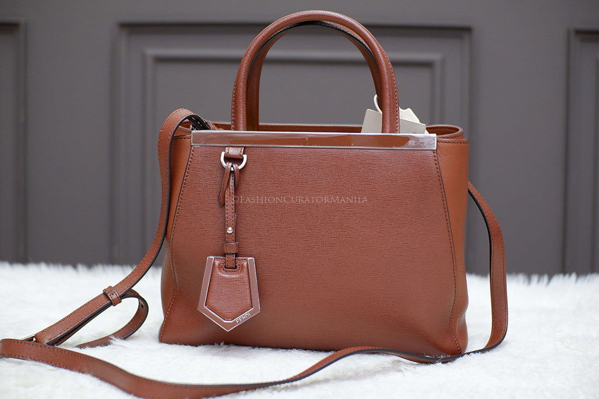 BRAND NEW FENDI PETITE 2JOURS BROWN