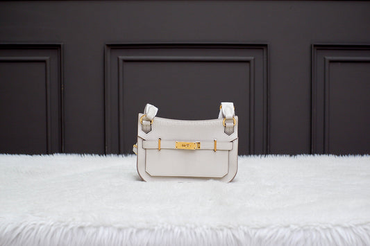 BRAND NEW HERMES MINI JYPSIERE BETON