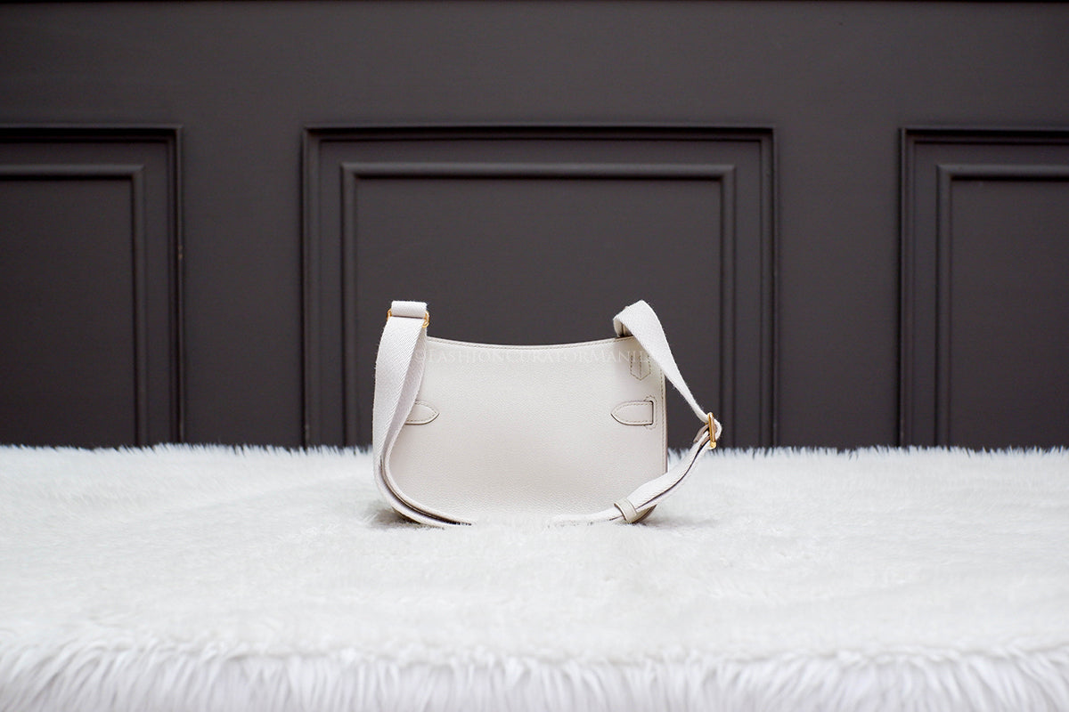 BRAND NEW HERMES MINI JYPSIERE BETON