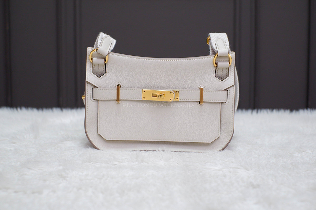 BRAND NEW HERMES MINI JYPSIERE BETON