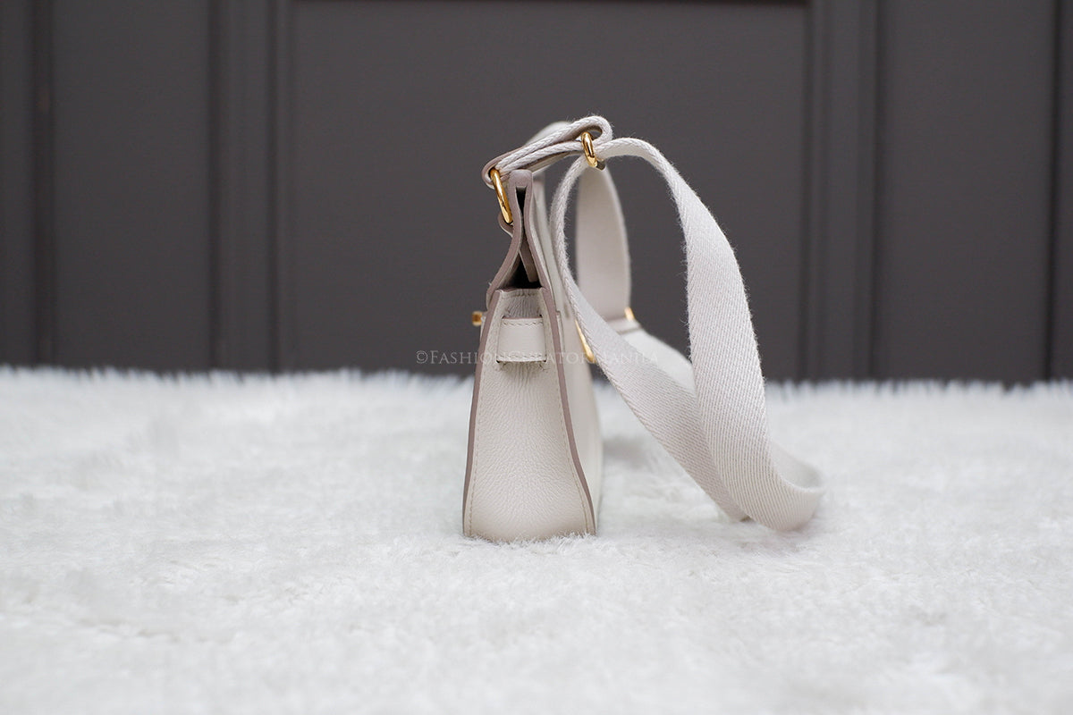 BRAND NEW HERMES MINI JYPSIERE BETON