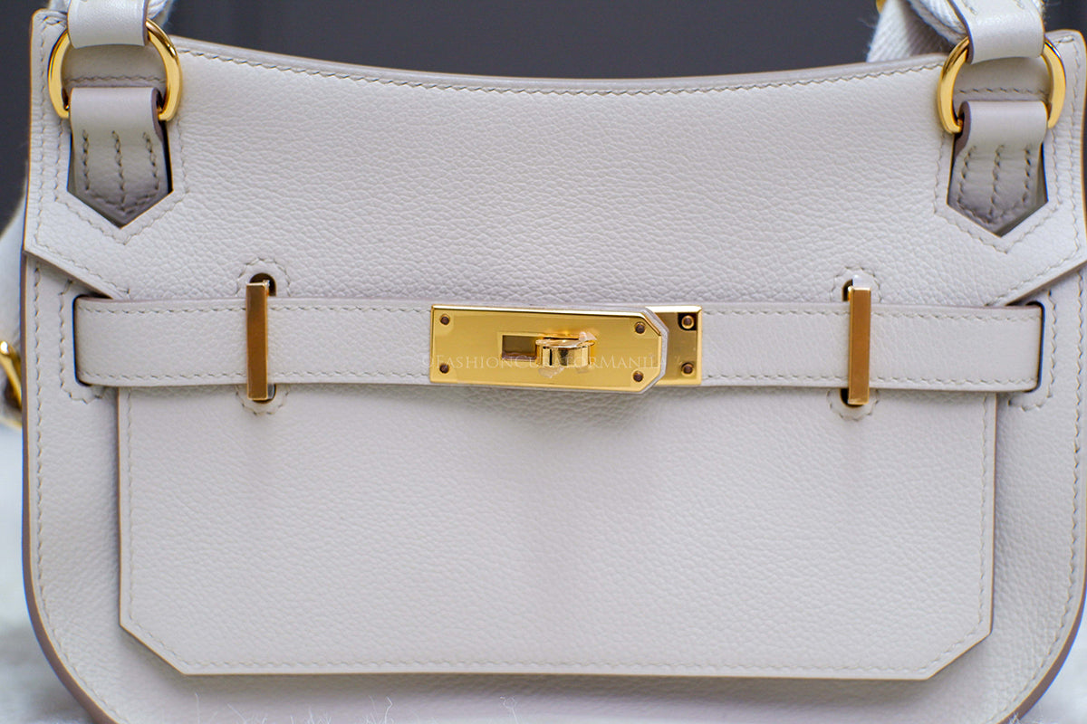 BRAND NEW HERMES MINI JYPSIERE BETON
