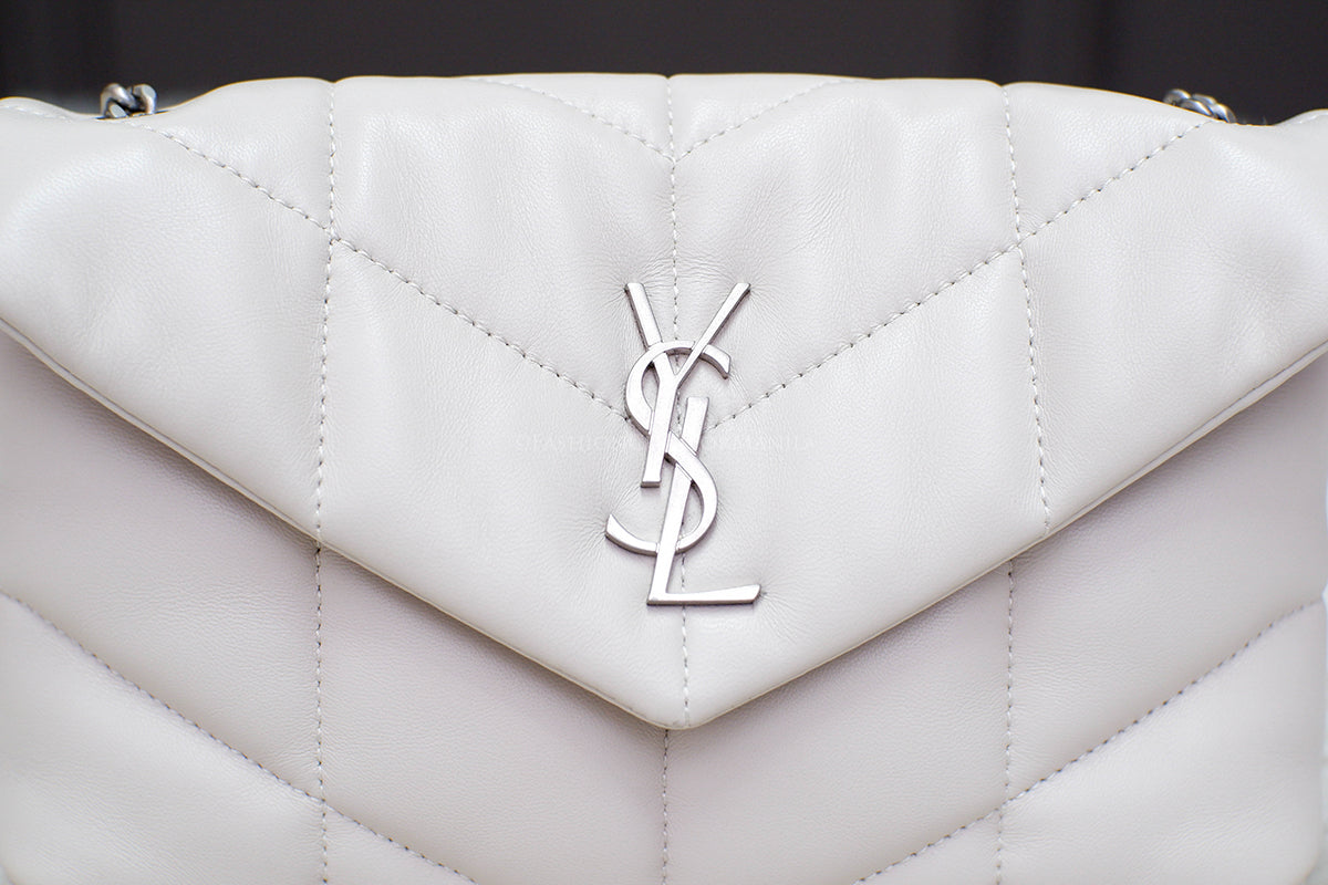 BRAND NEW YSL MINI LOU PUFFER OFF WHITE