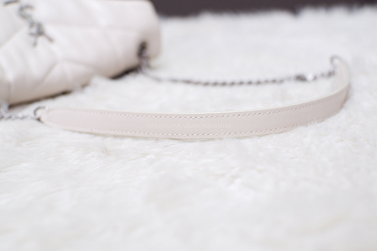 BRAND NEW YSL MINI LOU PUFFER OFF WHITE