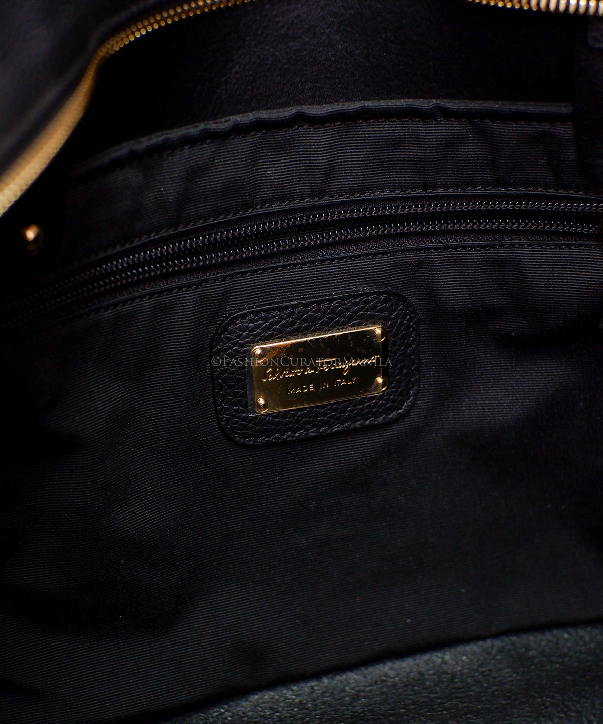 BRAND NEW SALVATORE FERRAGAMO MEDIUM TOTE BLACK