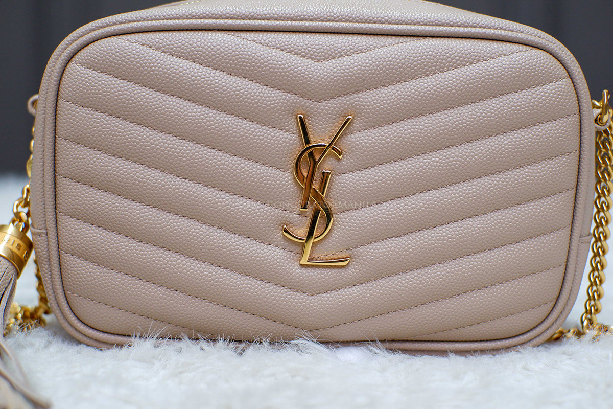 BRAND NEW YSL MINILOU BEIGE TASSEL BAG