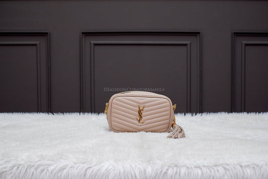 BRAND NEW YSL MINILOU BEIGE TASSEL BAG