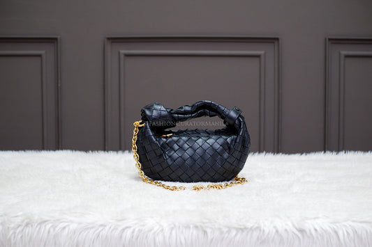 LIKE NEW BOTTEGA VENETA MINI JODIE BLACK