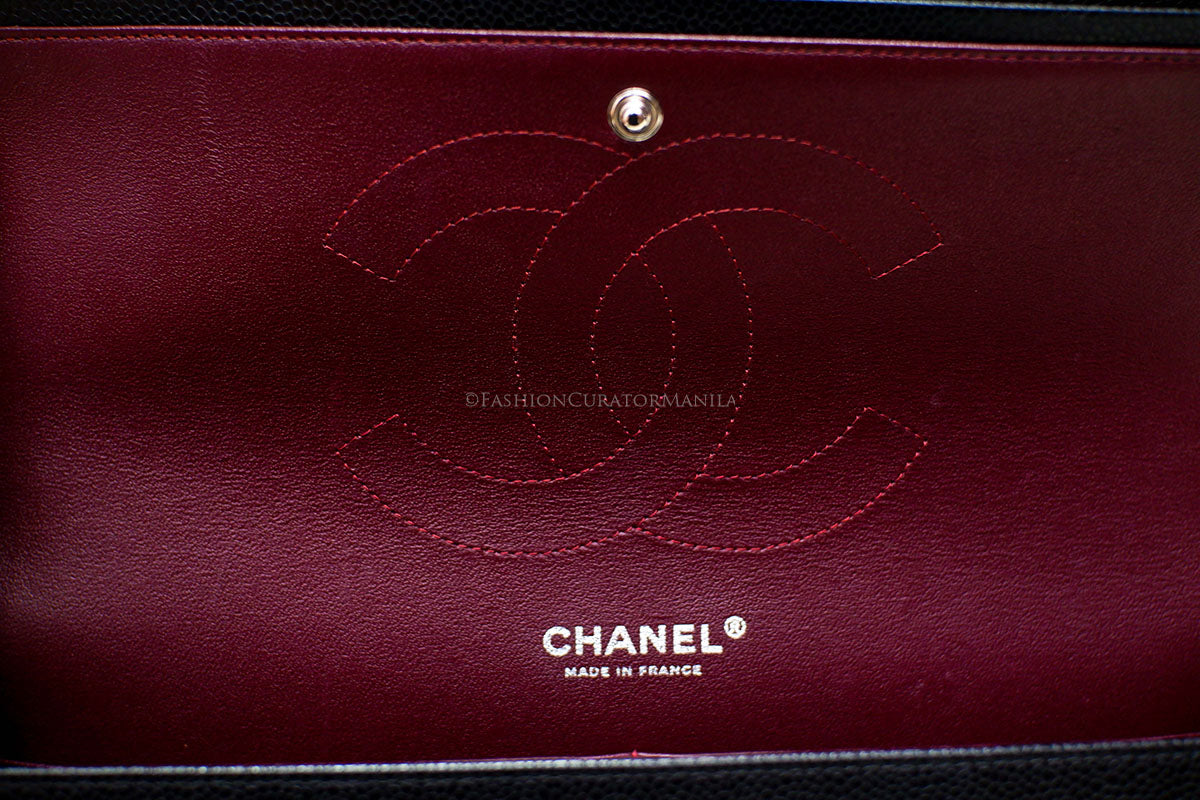 LIKE NEW CHANEL JUMBO DOUBLE FLAP BLACK SHW SERIES 30