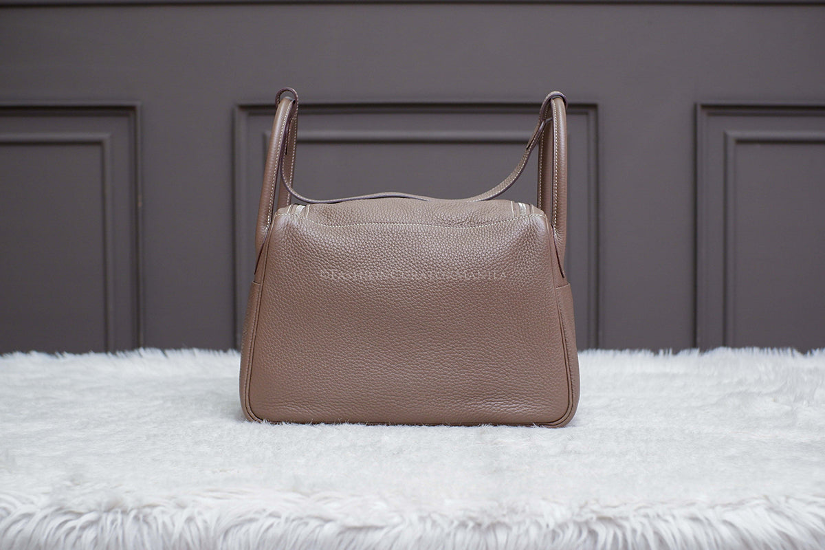 LIKE NEW HERMES LINDY 30 ETOUPE STAMP Y