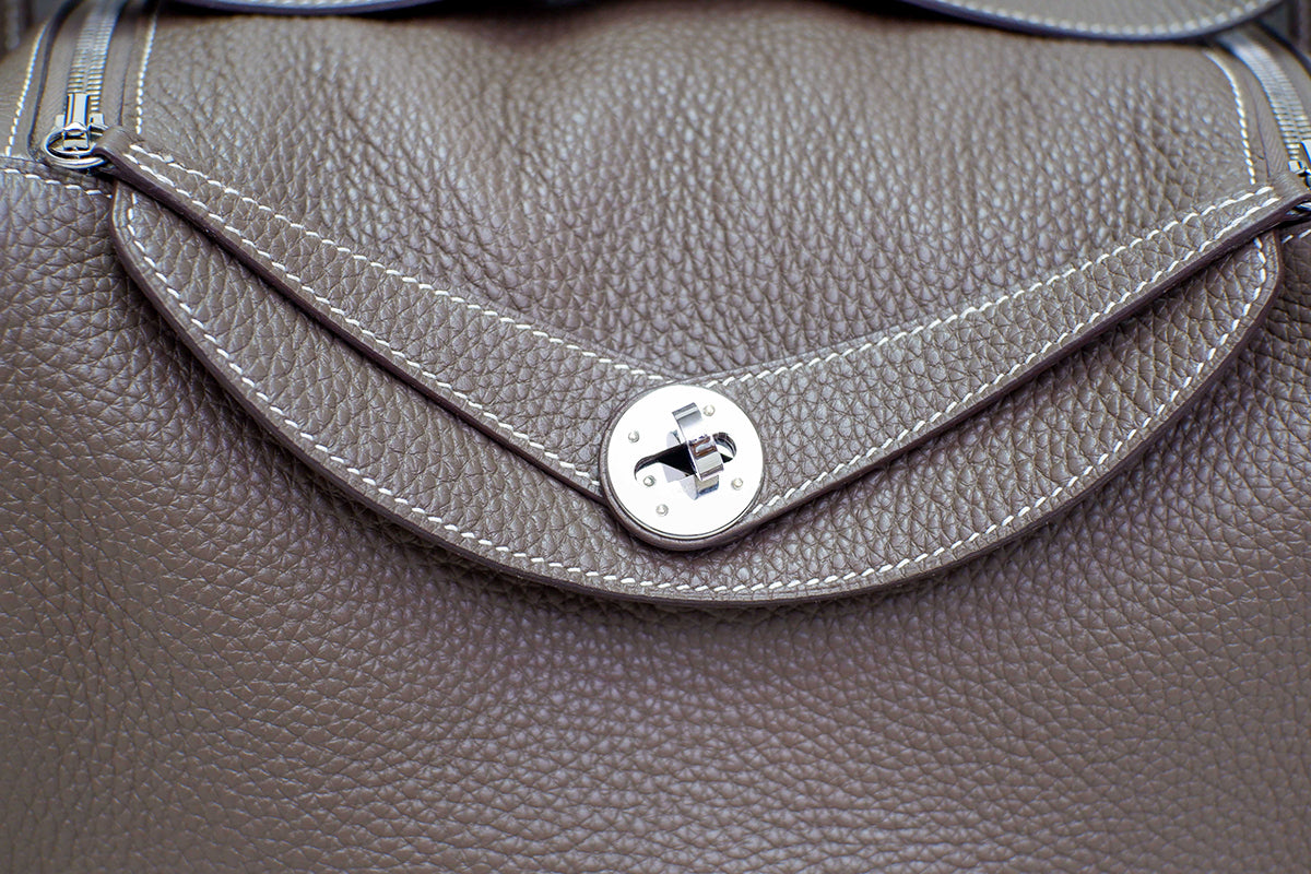 LIKE NEW HERMES LINDY 30 ETOUPE STAMP Y