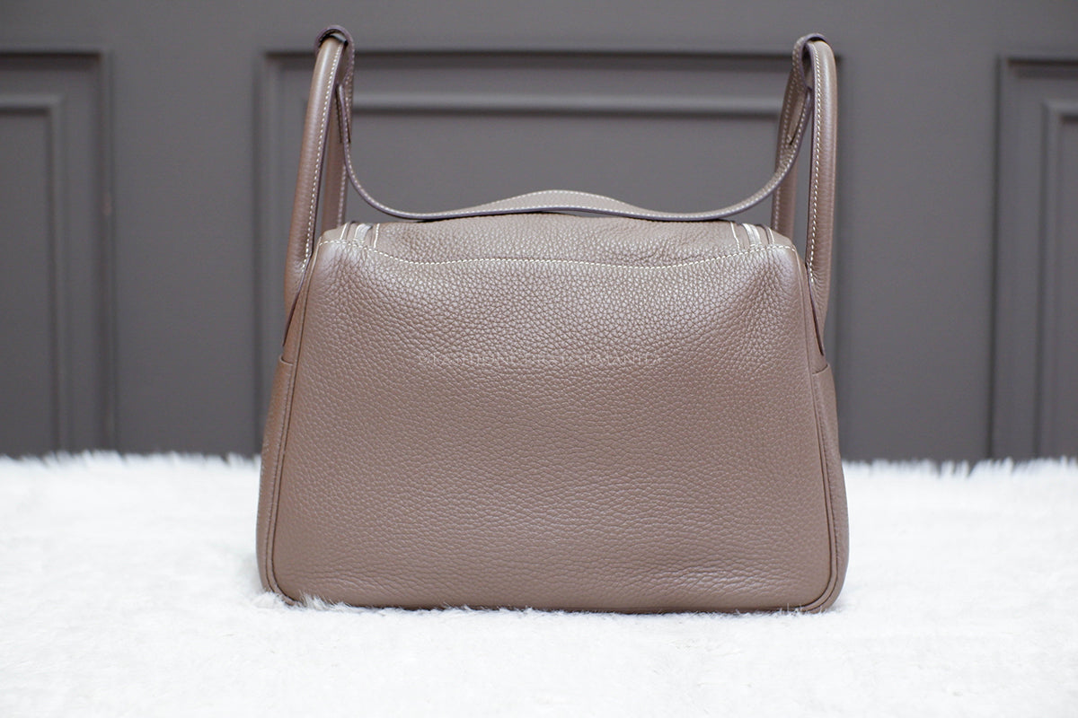 LIKE NEW HERMES LINDY 30 ETOUPE STAMP Y