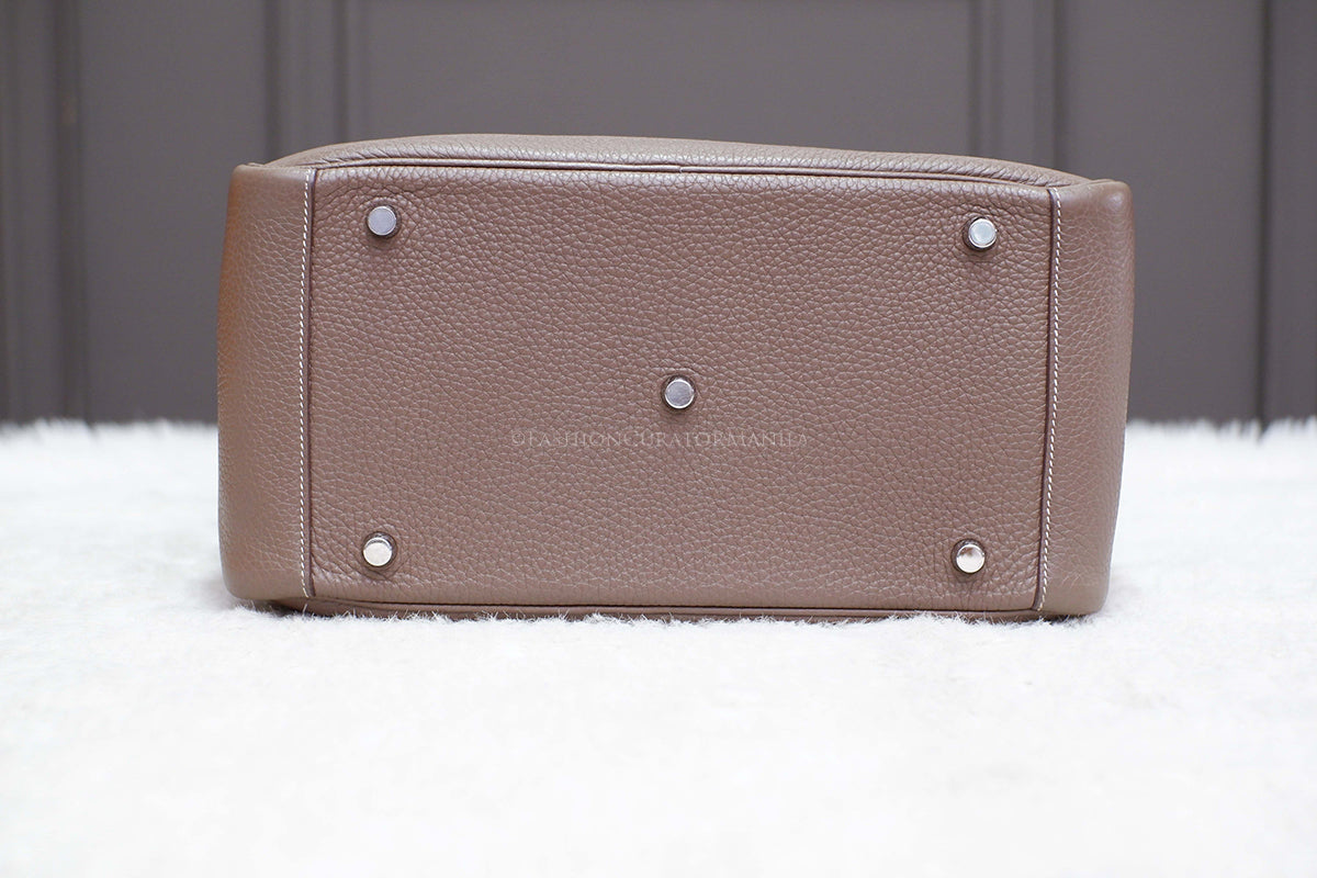 LIKE NEW HERMES LINDY 30 ETOUPE STAMP Y