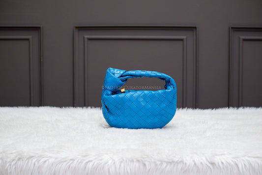PRE-OWNED BOTTEGA VENETA MINI JODIE BLUE